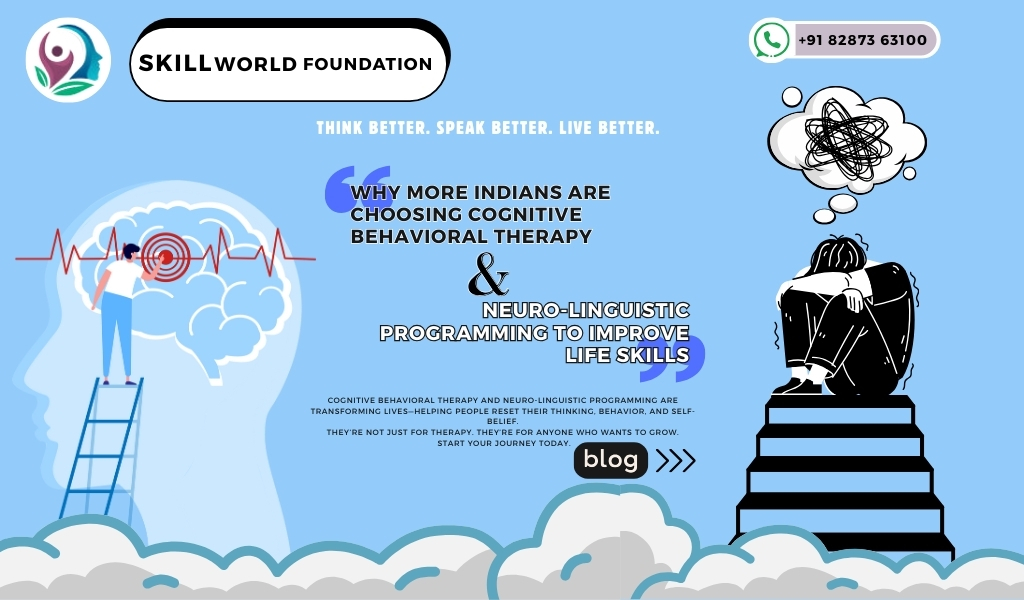 Person practicing mental clarity using CBT and NLP techniques for better life skill